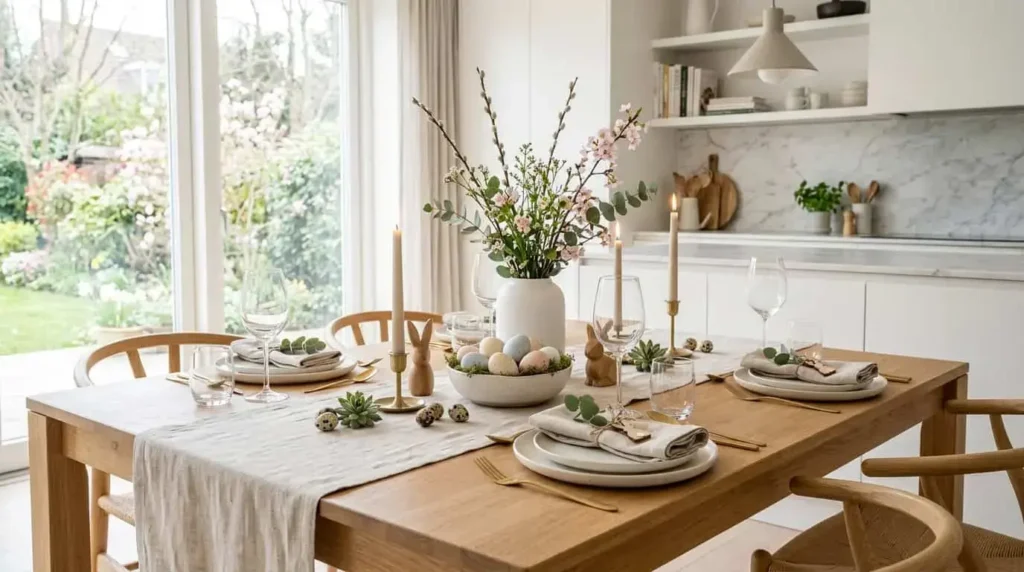 Easter decor kitchen table spring Season