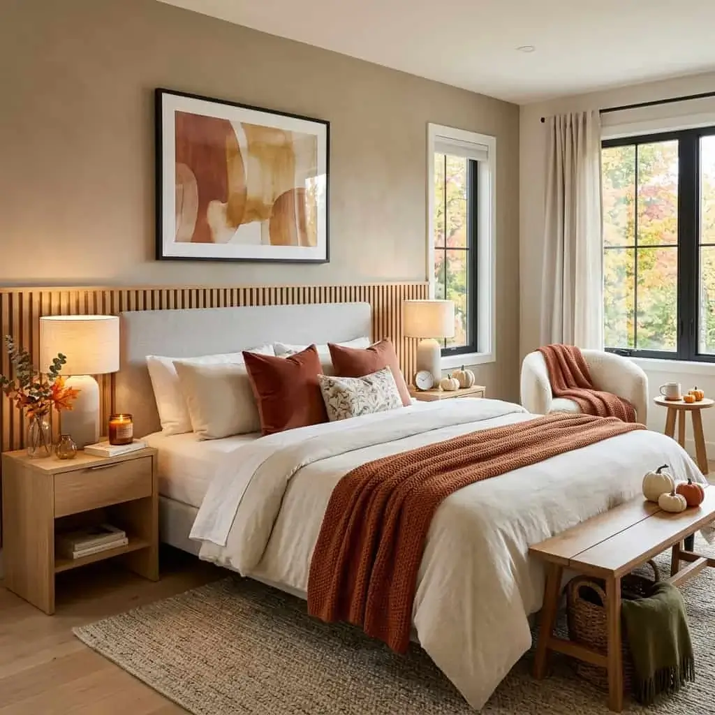 Fall bedroom Decor
