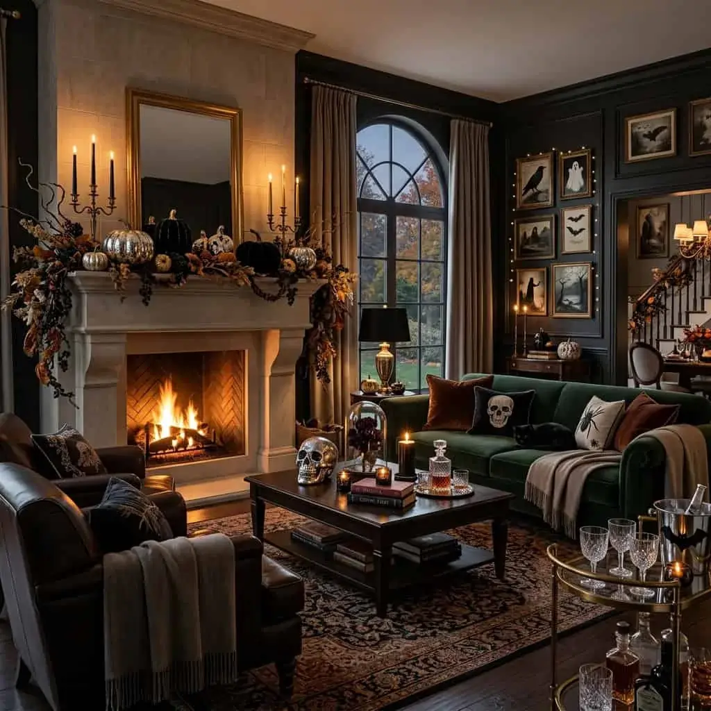 Luxury Halloween decor living room