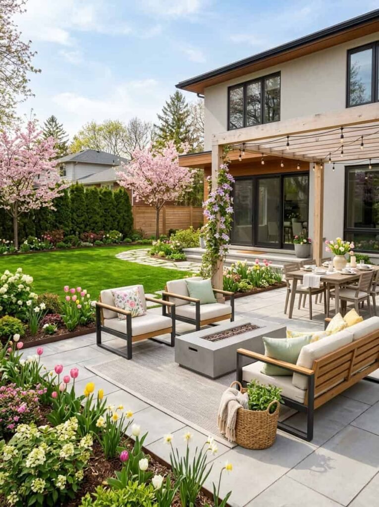 Spring backyard decor spring category