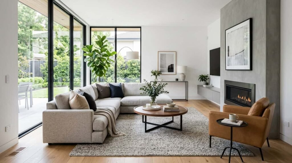 modern and clean Living room catgory