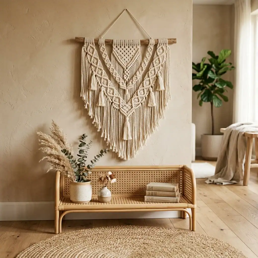 Boho-chic gender-neutral kids bedroom styling