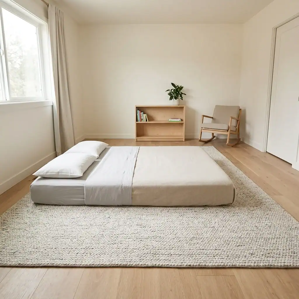 Safe sleep zone setup for an active toddler sleeper